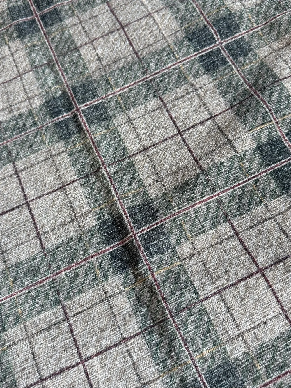 Ruggable Alfie Plaid Natural & Green Flatwoven Rug